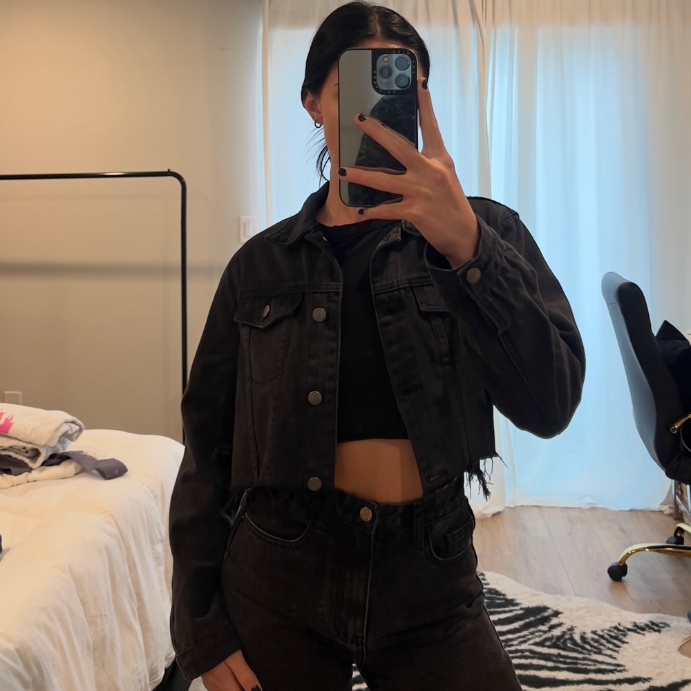 Women's Black Denim Jacket